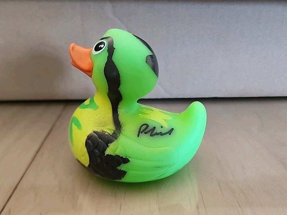 3" Camouflage Rubber Duck Autographed by Phil Robertson of Duck Dynasty